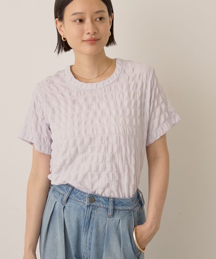 AMERICAN HOLIC「ポコポコ半袖プルオーバー」|Tシャツ・カットソー|Lavender