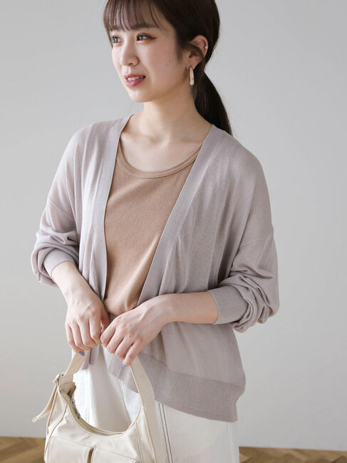 Green Parks「推しニット　ゆったりカーディガン」|カーディガン|Light Gray