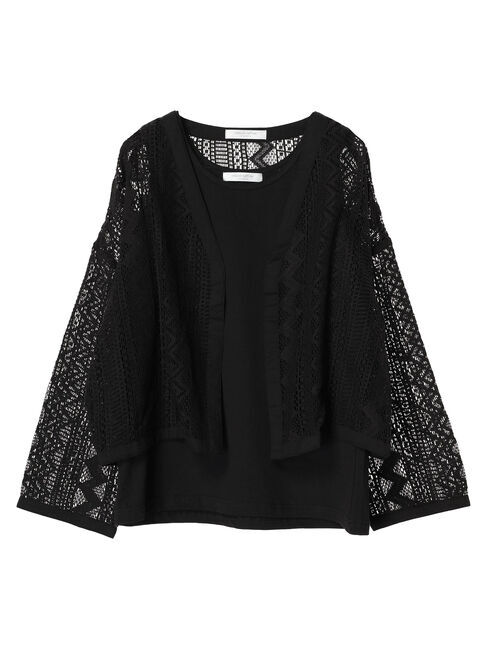 Green Parks「I　SET2点　レースカーデ+タンクトップ」|Tシャツ・カットソー|