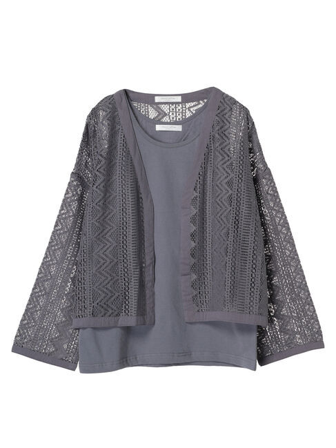 Green Parks「I　SET2点　レースカーデ+タンクトップ」|Tシャツ・カットソー|