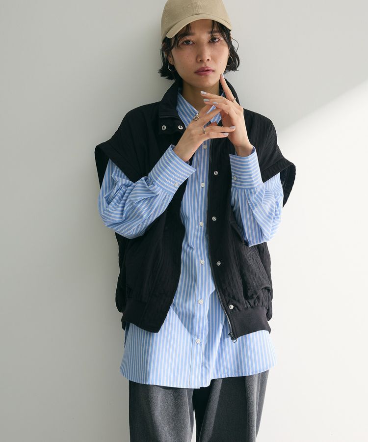 Green Parks「イージーケアストライプシャツ」|シャツ・ブラウス|