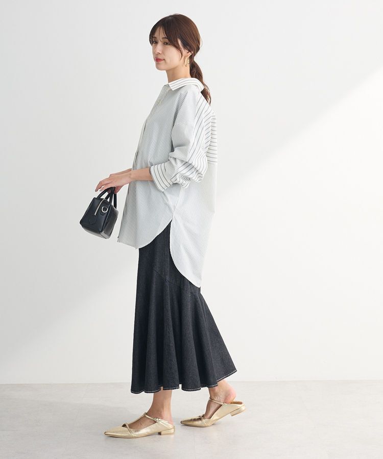 Green Parks「イージーケアストライプシャツ」|シャツ・ブラウス|