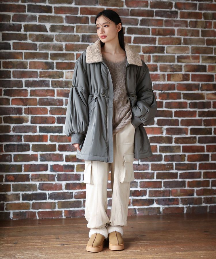 Green Parks「・swing by 中綿スタンドカラーミリタリーコート」|その他|