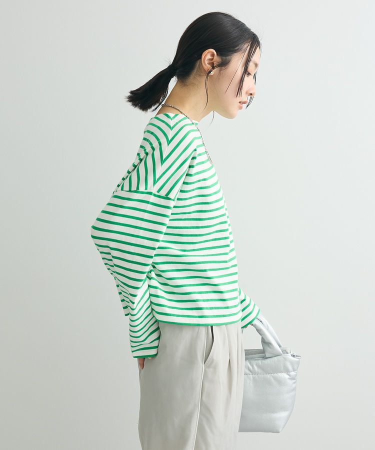 Green Parks「ボックスシルエットボーダープルオーバー」|Tシャツ・カットソー|