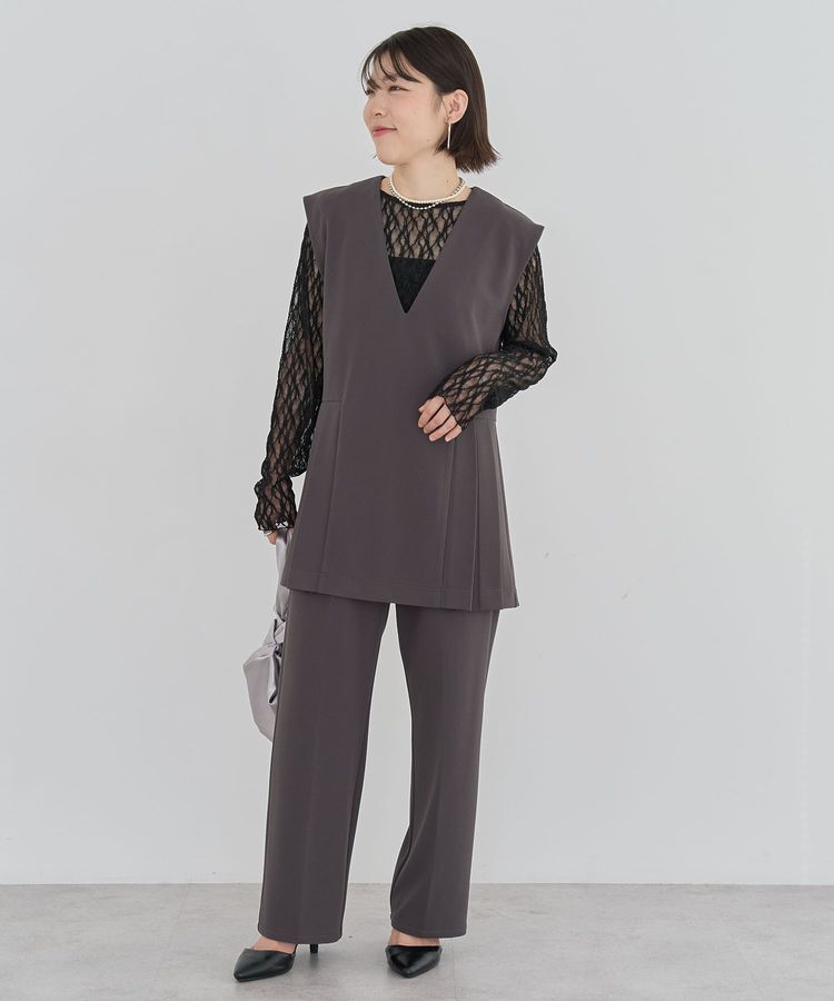 Green Parks「パネルラインレースカットプルオーバー」|Tシャツ・カットソー|