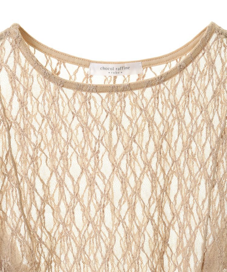 Green Parks「パネルラインレースカットプルオーバー」|Tシャツ・カットソー|