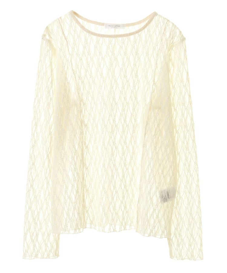 Green Parks「パネルラインレースカットプルオーバー」|Tシャツ・カットソー|