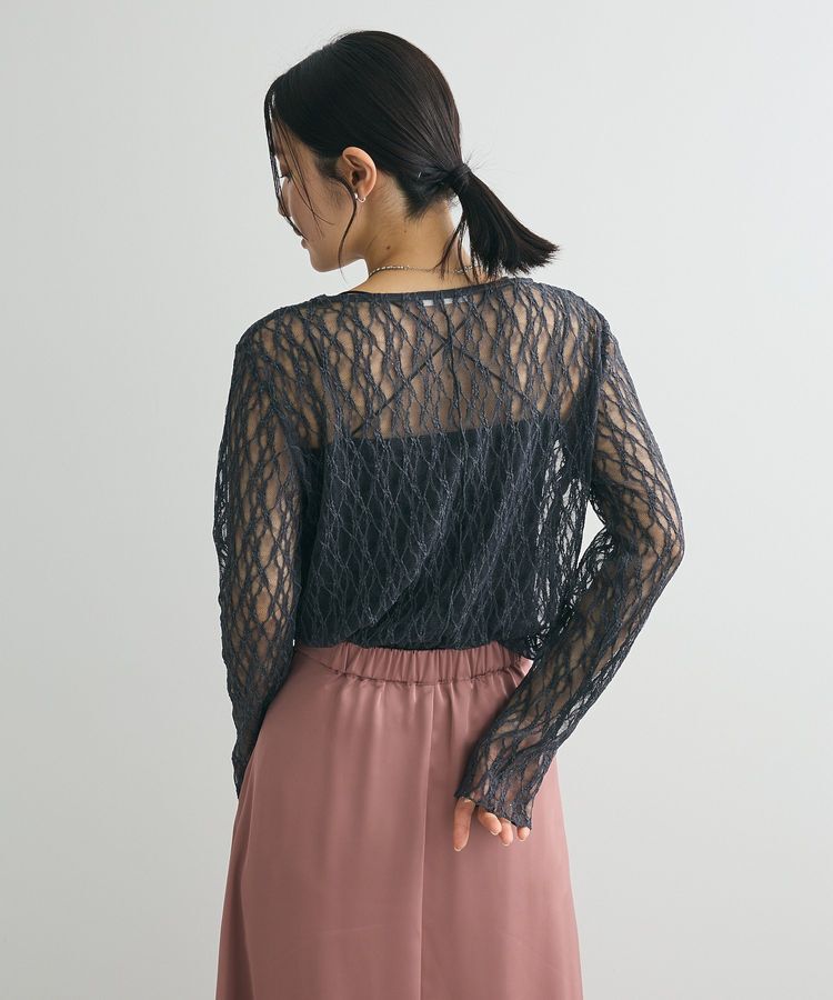 Green Parks「パネルラインレースカットプルオーバー」|Tシャツ・カットソー|