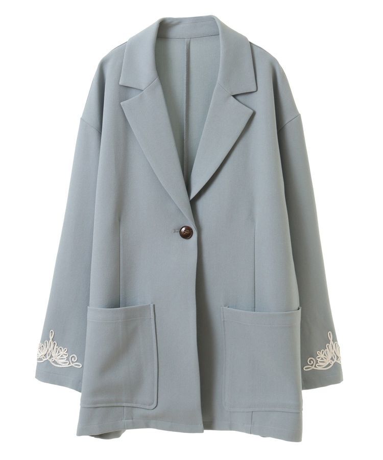 Green Parks「・ELENCARE DUE 袖コード刺繍ジャケット」|テーラードジャケット|