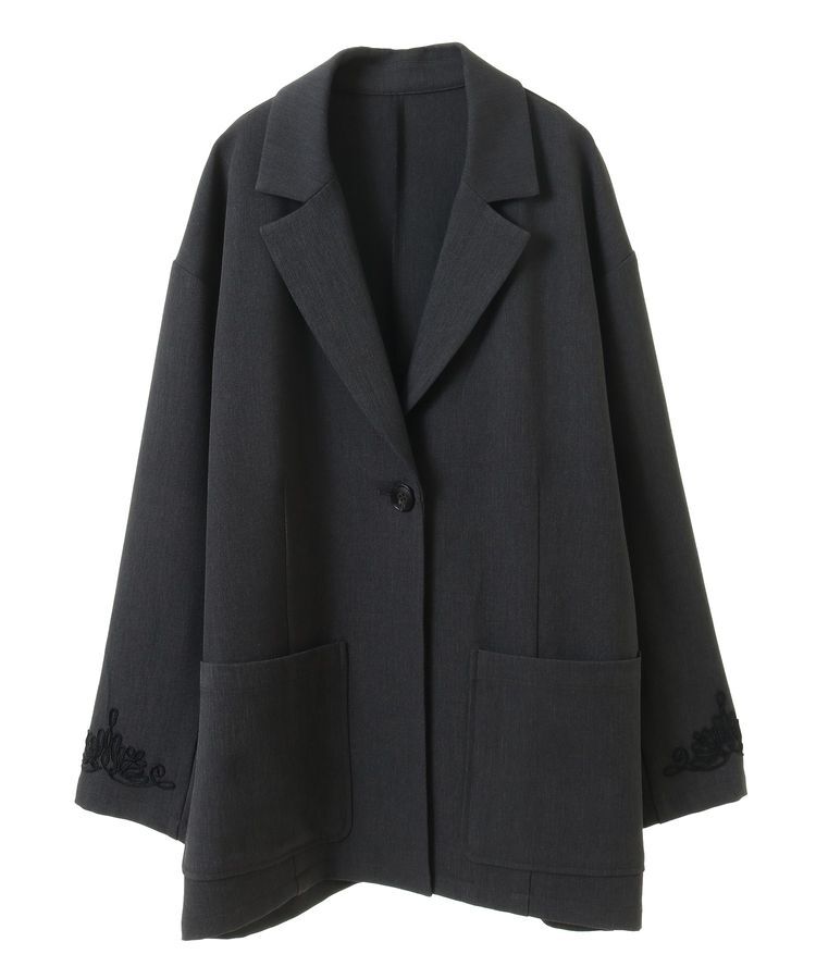 Green Parks「・ELENCARE DUE 袖コード刺繍ジャケット」|テーラードジャケット|