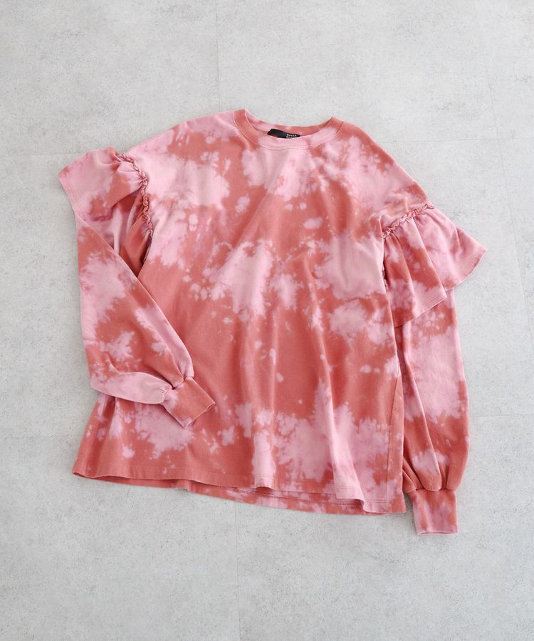 Green Parks「・SUGAR SPOON ブリーチラッフルプルオーバー」|Tシャツ・カットソー|Pink