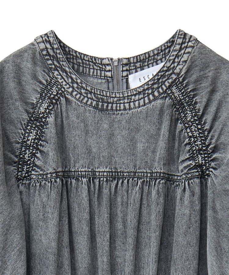 Green Parks「■ESCAR シャーリングデニムオールインワン」|オールインワン|