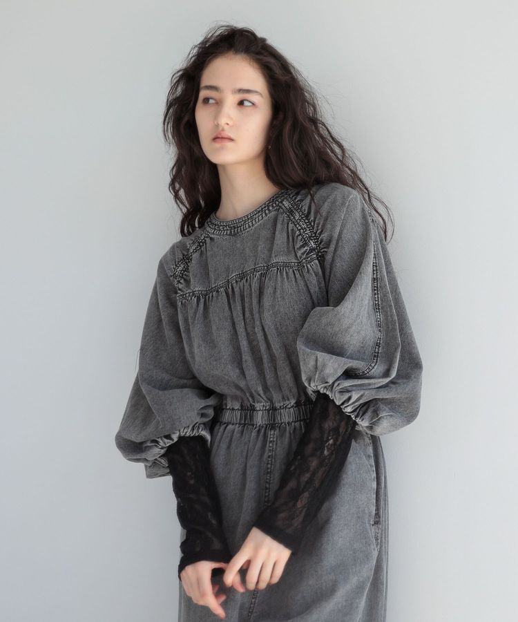 Green Parks「■ESCAR シャーリングデニムオールインワン」|オールインワン|