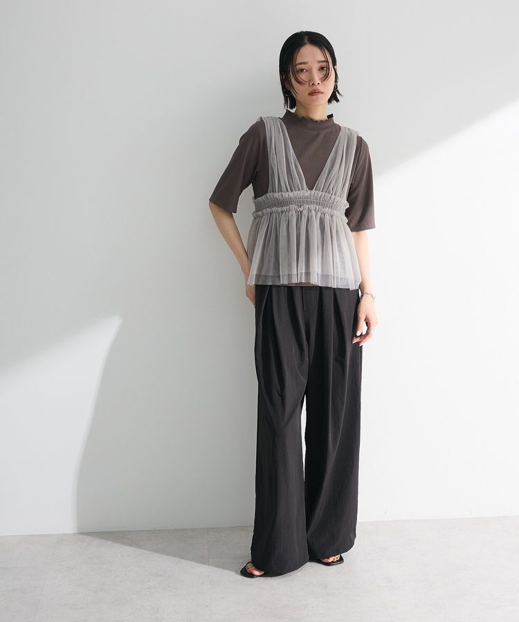 Green Parks「・ELENCARE DUE チュールシャーリングビスチェ」|ベスト・ジレ|