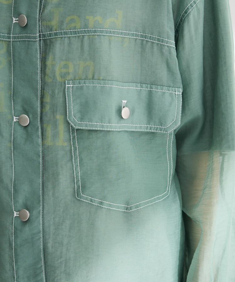 Green Parks「・ELENCARE DUE カラーステッチシアーGジャン」|テーラードジャケット|