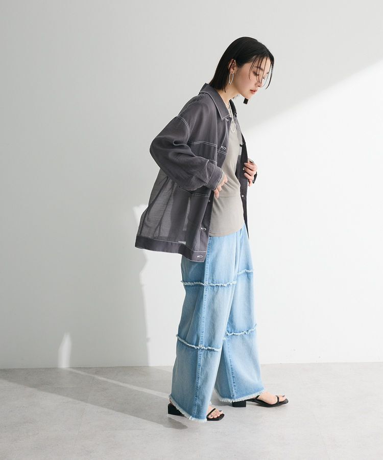 Green Parks「・ELENCARE DUE カラーステッチシアーGジャン」|テーラードジャケット|