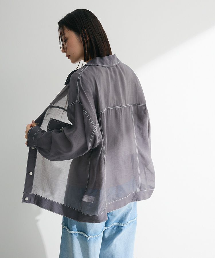 Green Parks「・ELENCARE DUE カラーステッチシアーGジャン」|テーラードジャケット|