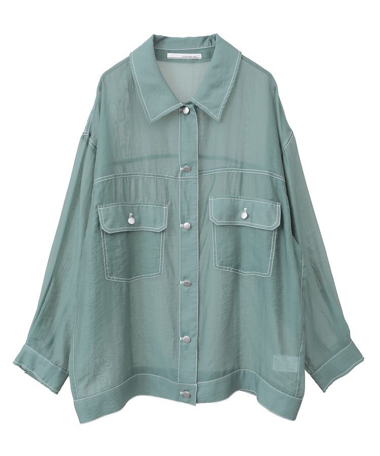 Green Parks「・ELENCARE DUE カラーステッチシアーGジャン」|テーラードジャケット|