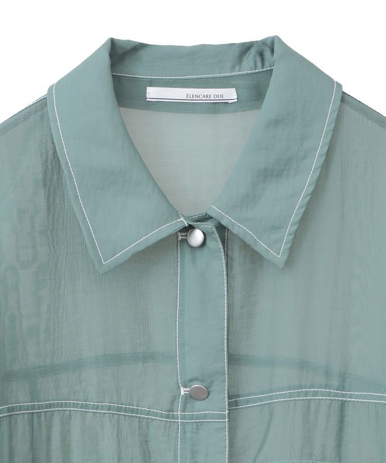 Green Parks「・ELENCARE DUE カラーステッチシアーGジャン」|テーラードジャケット|