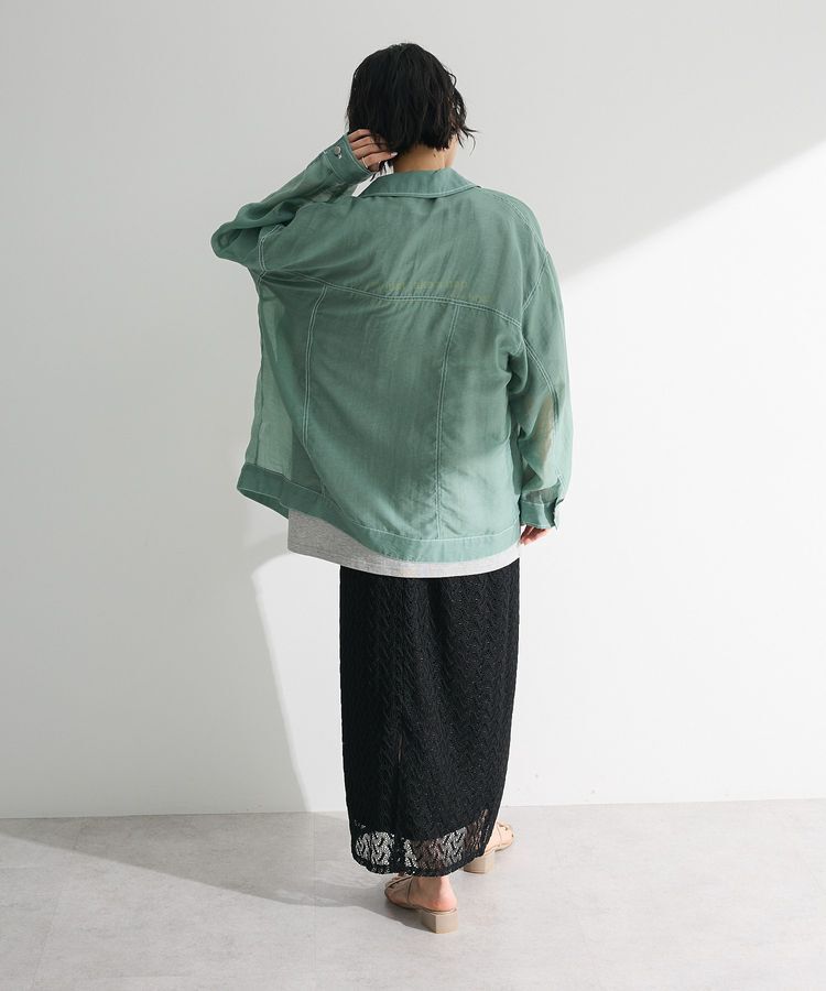 Green Parks「・ELENCARE DUE カラーステッチシアーGジャン」|テーラードジャケット|