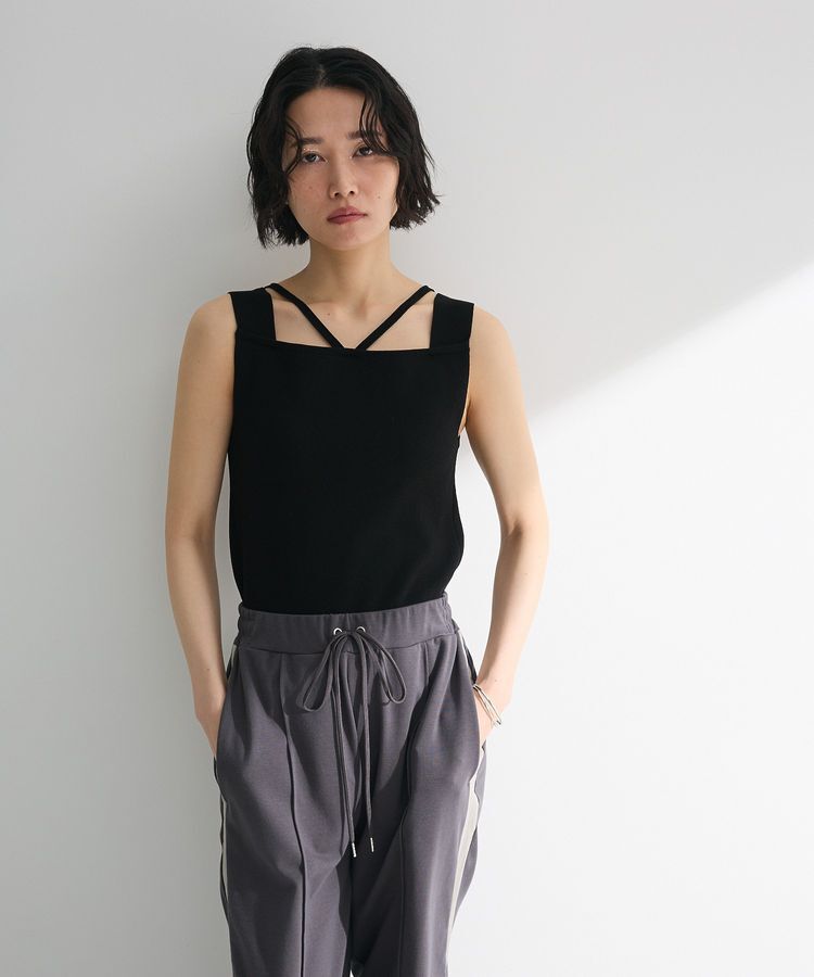 Green Parks「2WAYニットタンクトップ」|インナー|Black