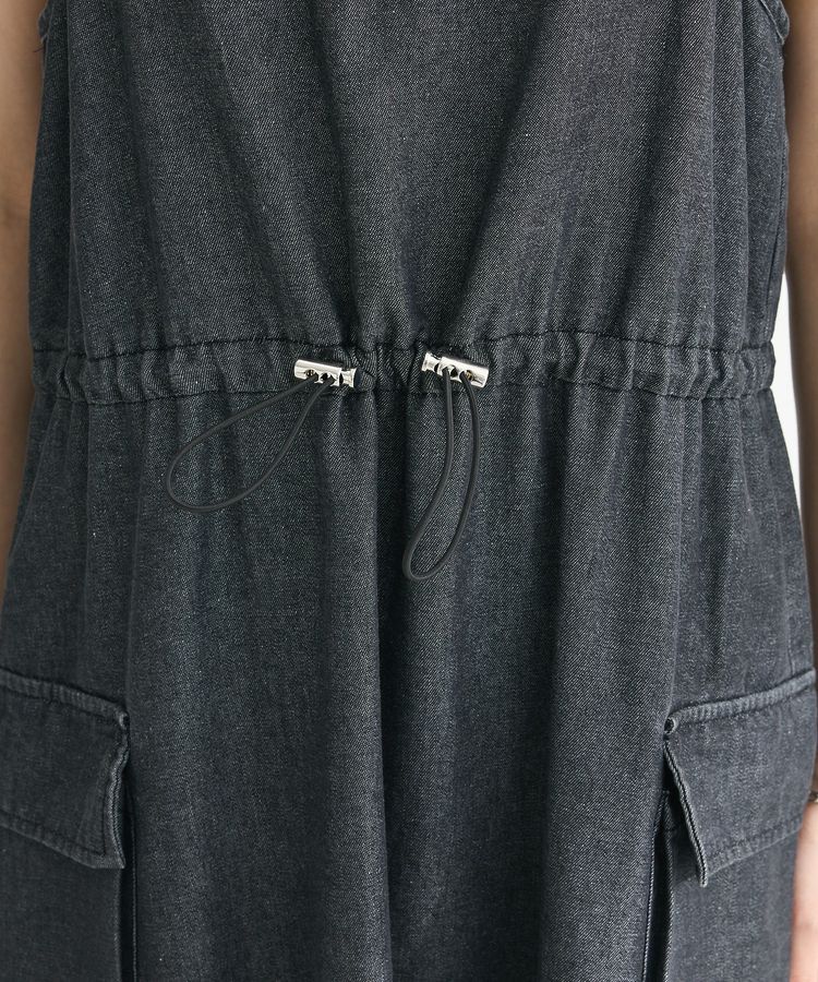 Green Parks「カーゴポケットデニムキャミワンピース」|ワンピース|