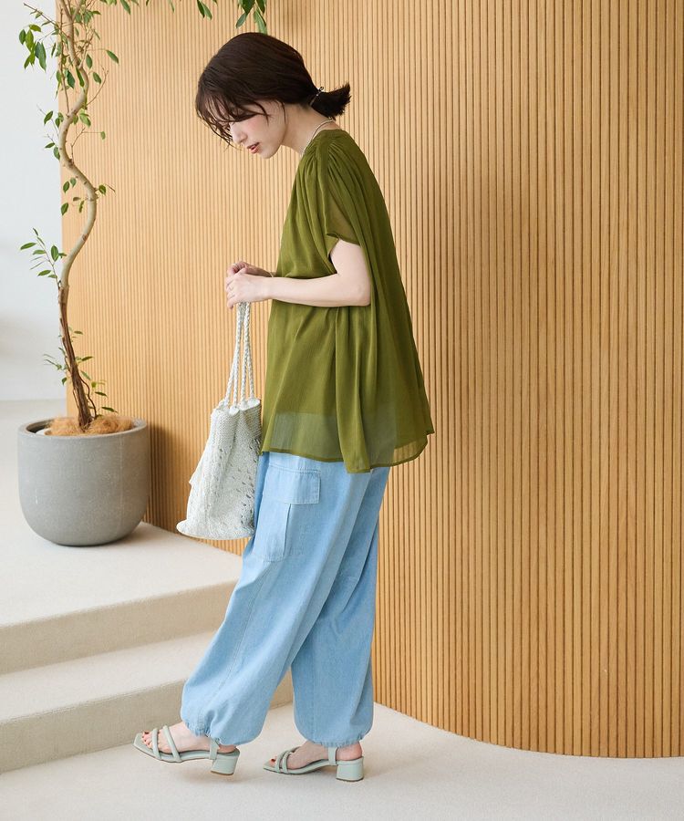 Green Parks「楊柳ドッキングフレンチプルオーバー」|Tシャツ・カットソー|