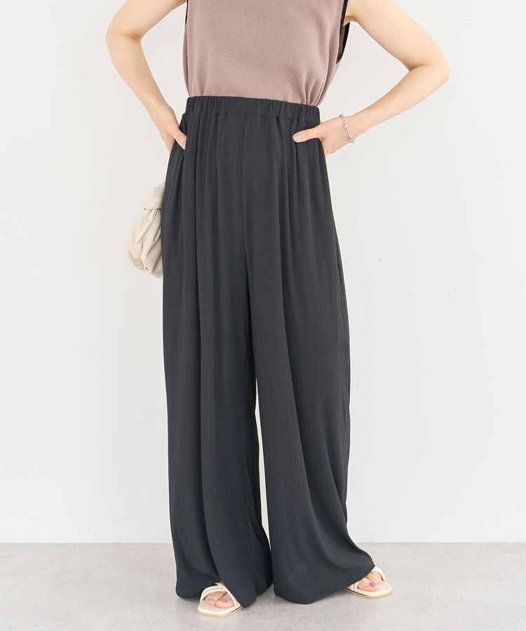 Green Parks「シアーワイドパンツ」|その他|Charcoal Gray