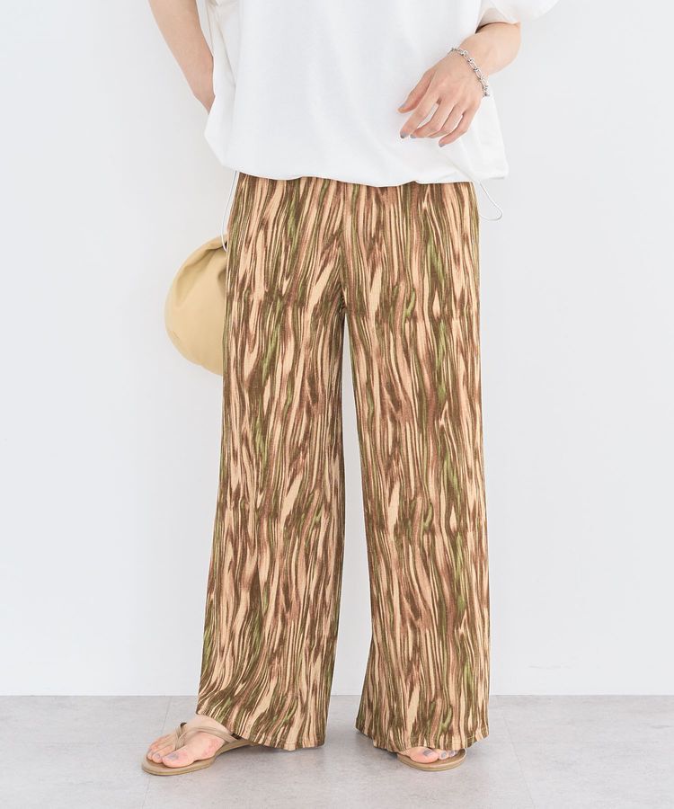 Green Parks「シアーワイドパンツ」|その他|Brown