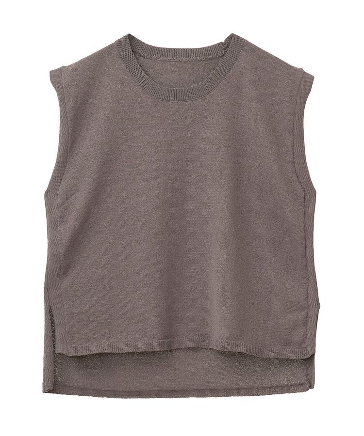 Green Parks「・Petit Fleur ノースリリネンライクニット」|ニット・セーター|