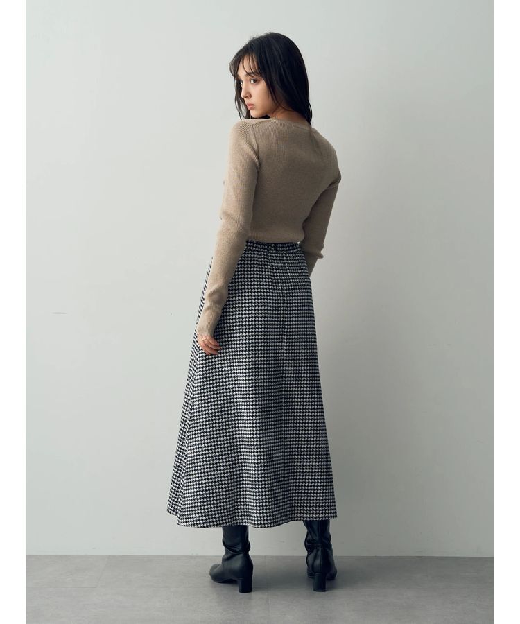 YECCA VECCA「クルーネックリブ編みニット」|ニット・セーター|