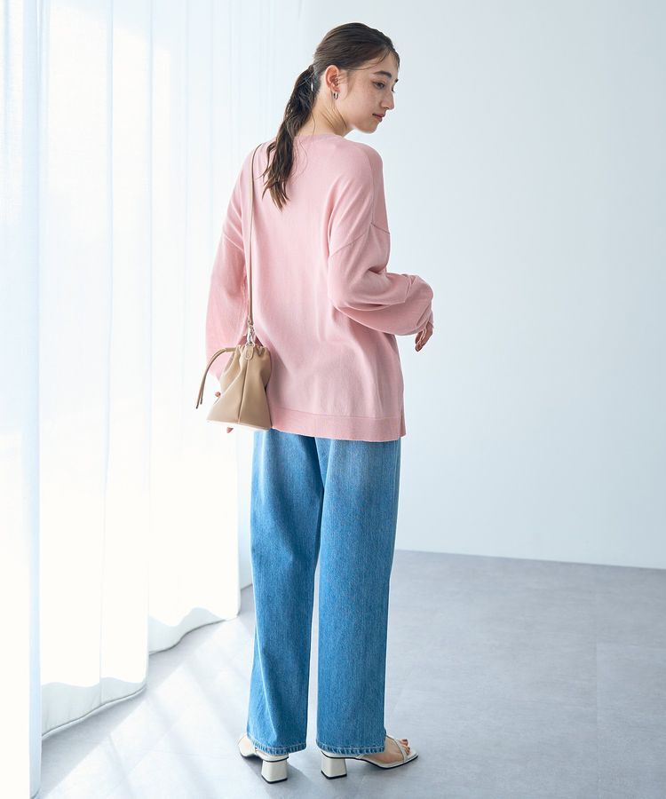 Editt by YECCA VECCA「Vネック袖シアーニット」|ニット・セーター|