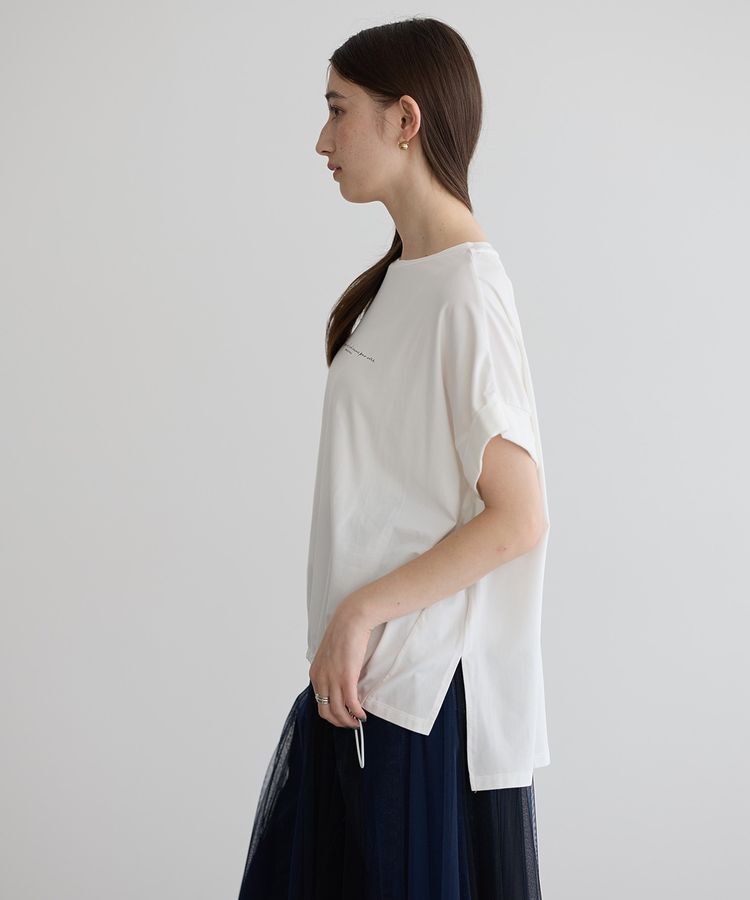 YECCA VECCA「裾ドロストデザインロゴTee」|Tシャツ・カットソー|