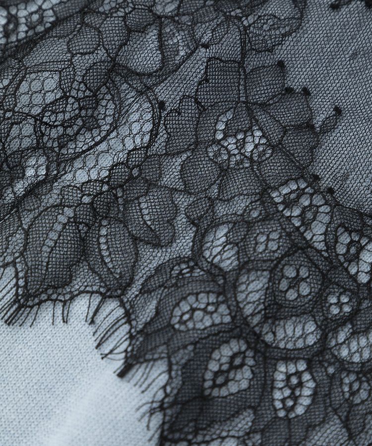 YECCA VECCA「バイカラーレースニット」|ニット・セーター|