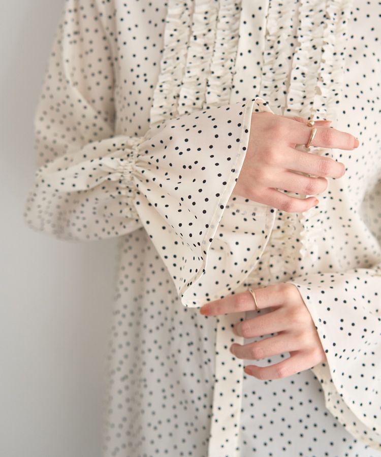 YECCA VECCA「フリルデザインブラウス」|シャツ・ブラウス|