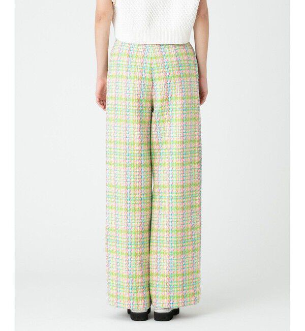 LOULOU WILLOUGHBY「【LOULOU WILLOUGHBY】NEONツイードワイドパンツ」|その他|