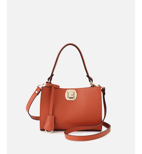 allureville「ツイストフィッティングミニバッグ」|ショルダー・メッセンジャー|オレンジ