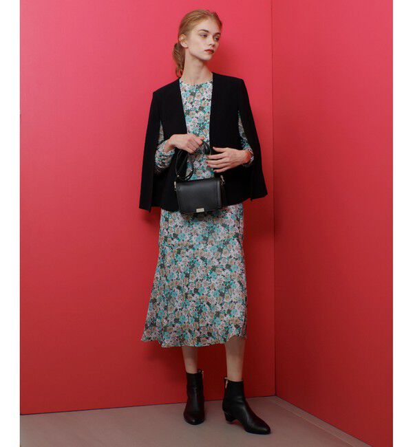 LOULOU WILLOUGHBY「【LOULOU WILLOUGHBY】◇リトルブラックケープジャケット」|ノーカラージャケット|