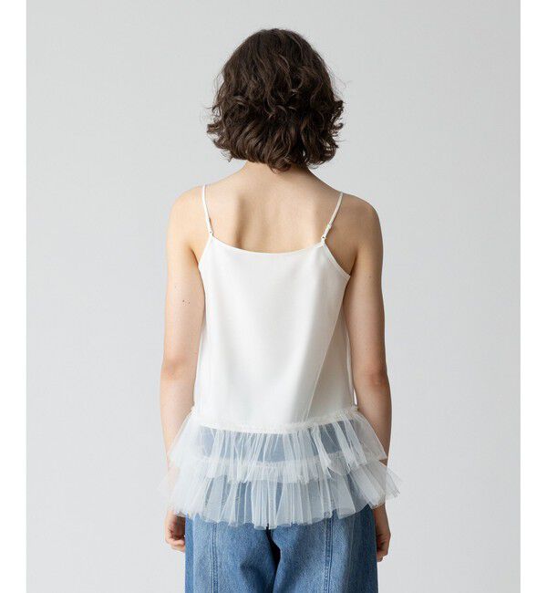 allureville「チュールドッキングサテンキャミブラウス」|シャツ・ブラウス|