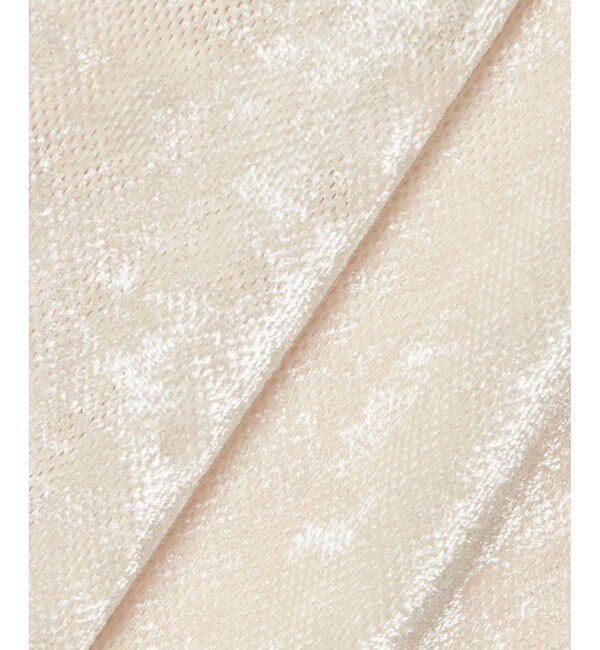 LOULOU WILLOUGHBY「【LOULOU WILLOUGHBY】シアーベロアリボンプルオーバー」|Tシャツ・カットソー|