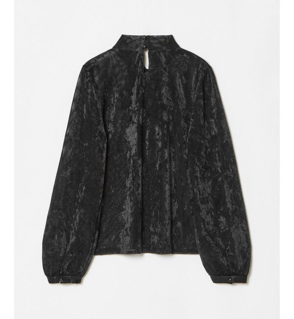 LOULOU WILLOUGHBY「【LOULOU WILLOUGHBY】シアーベロアリボンプルオーバー」|Tシャツ・カットソー|