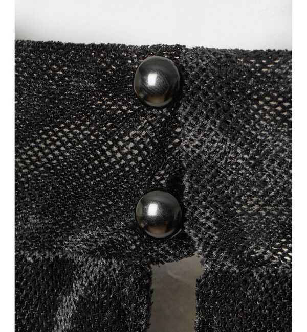 LOULOU WILLOUGHBY「【LOULOU WILLOUGHBY】シアーベロアリボンプルオーバー」|Tシャツ・カットソー|