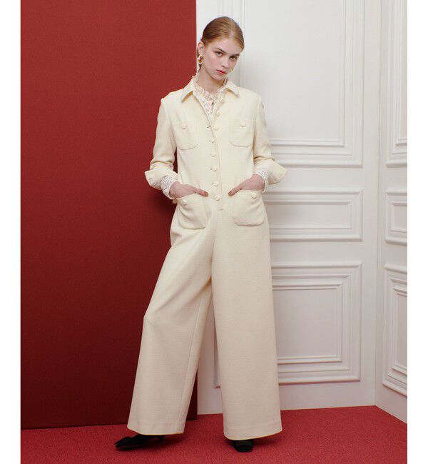 LOULOU WILLOUGHBY「【LOULOU WILLOUGHBY 】ツイードオールインワン」|オールインワン|