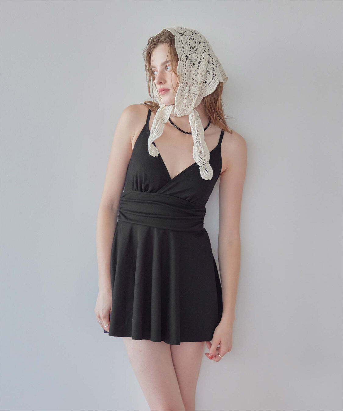 SEA DRESS「スカート付Vネックワンピース」|ビキニ|