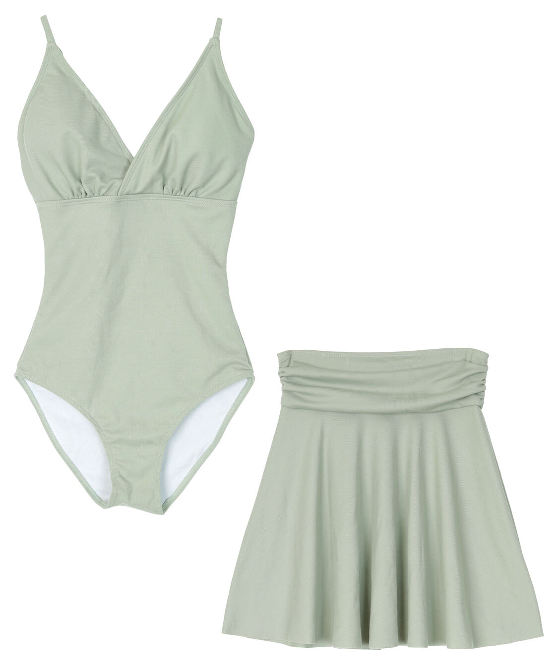 SEA DRESS「スカート付Vネックワンピース」|ビキニ|