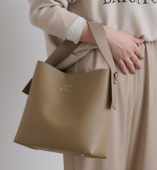  「【＠sein___000監修】【本革】レザー2WAYショルダーBAG」|ショルダー・メッセンジャー|ベージュ