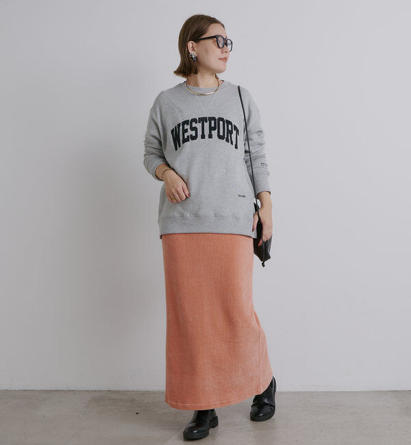  「【低身長・高身長対応】ストレッチコールスカート」|スカート|