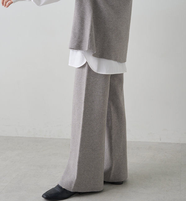  「ミラノリブニットフレアパンツ」|その他|