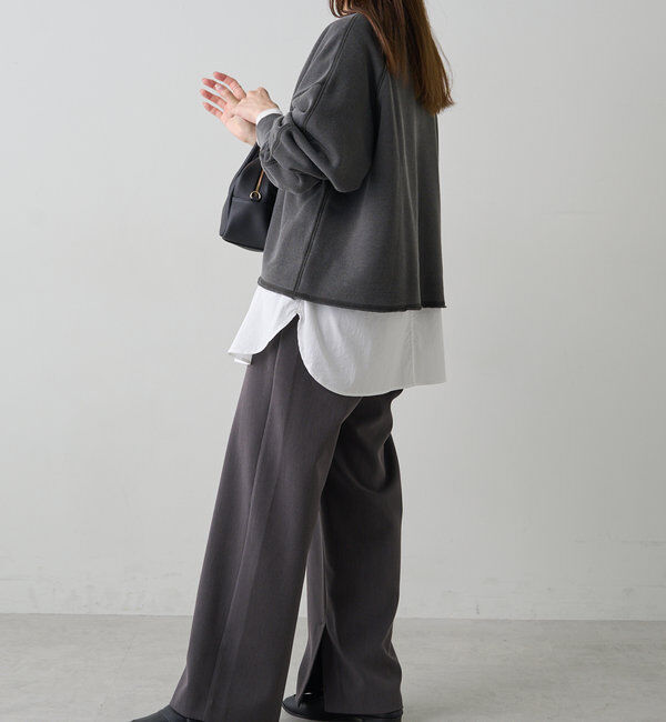  「ヴィンテージライクスペースプリント裏起毛スウェット」|プルオーバー|