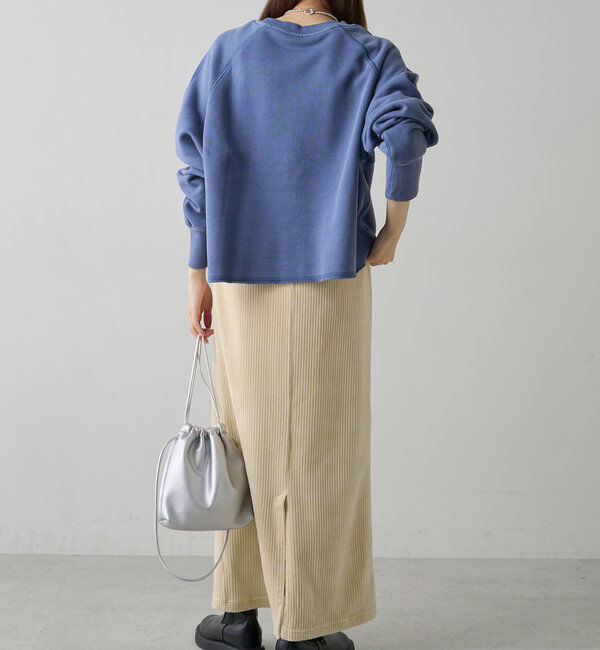  「ヴィンテージライクスペースプリント裏起毛スウェット」|プルオーバー|